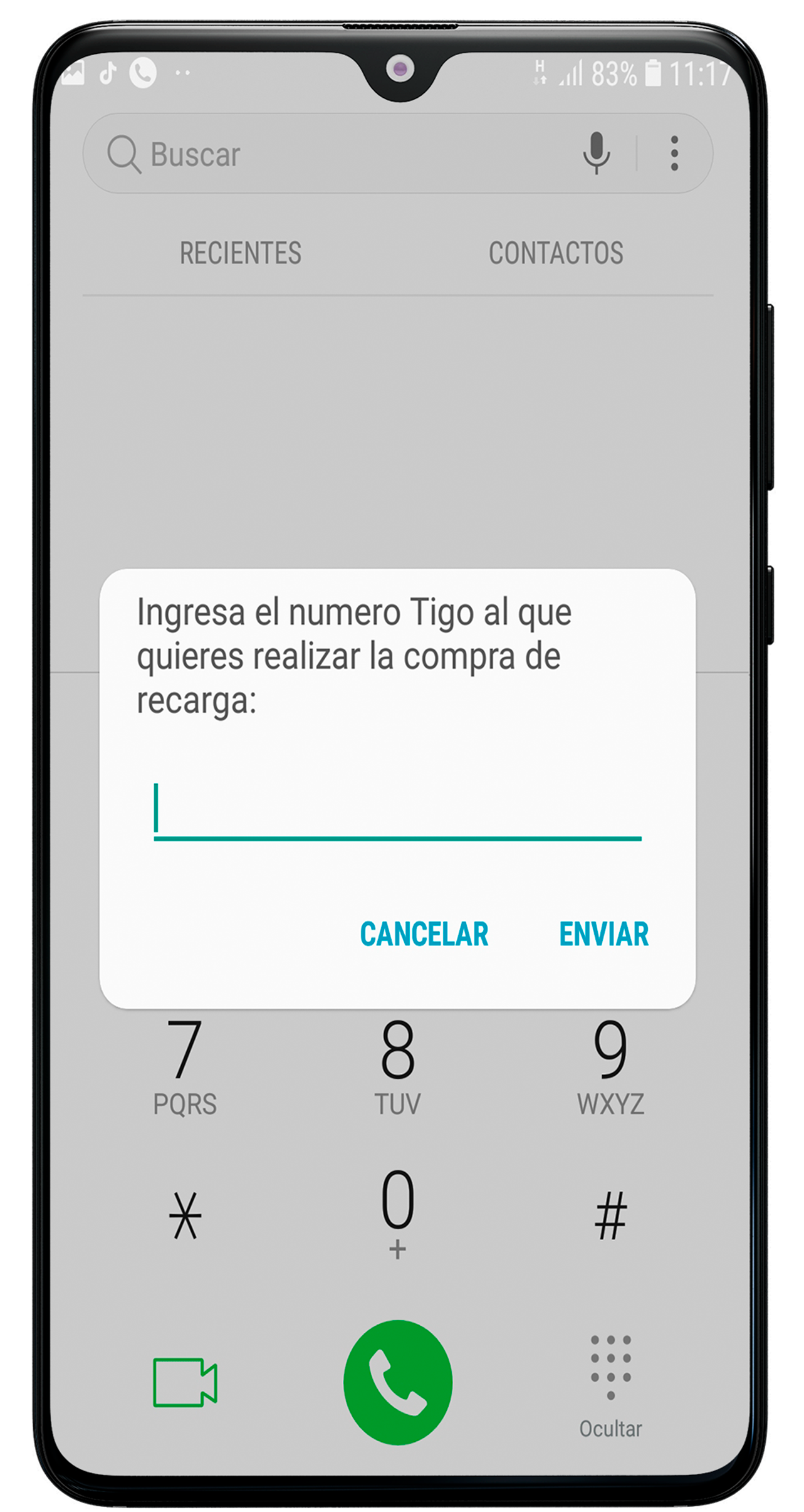 Recargas Tigo por Tigo Money 12