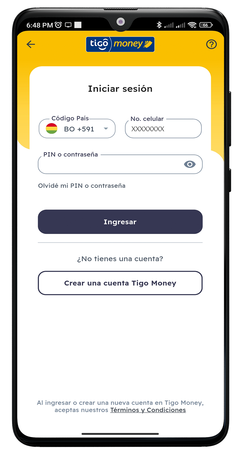 Recargas Tigo por Tigo Money 2
