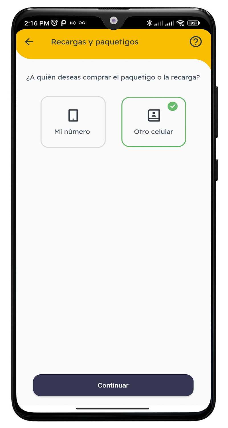 Recargas Tigo por Tigo Money 4