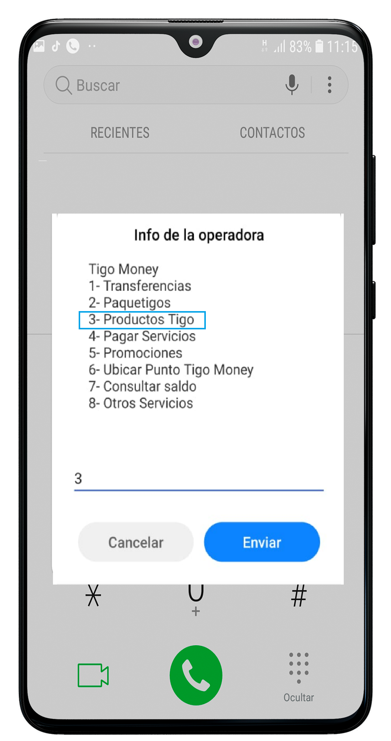 Recargas Tigo por Tigo Money 10
