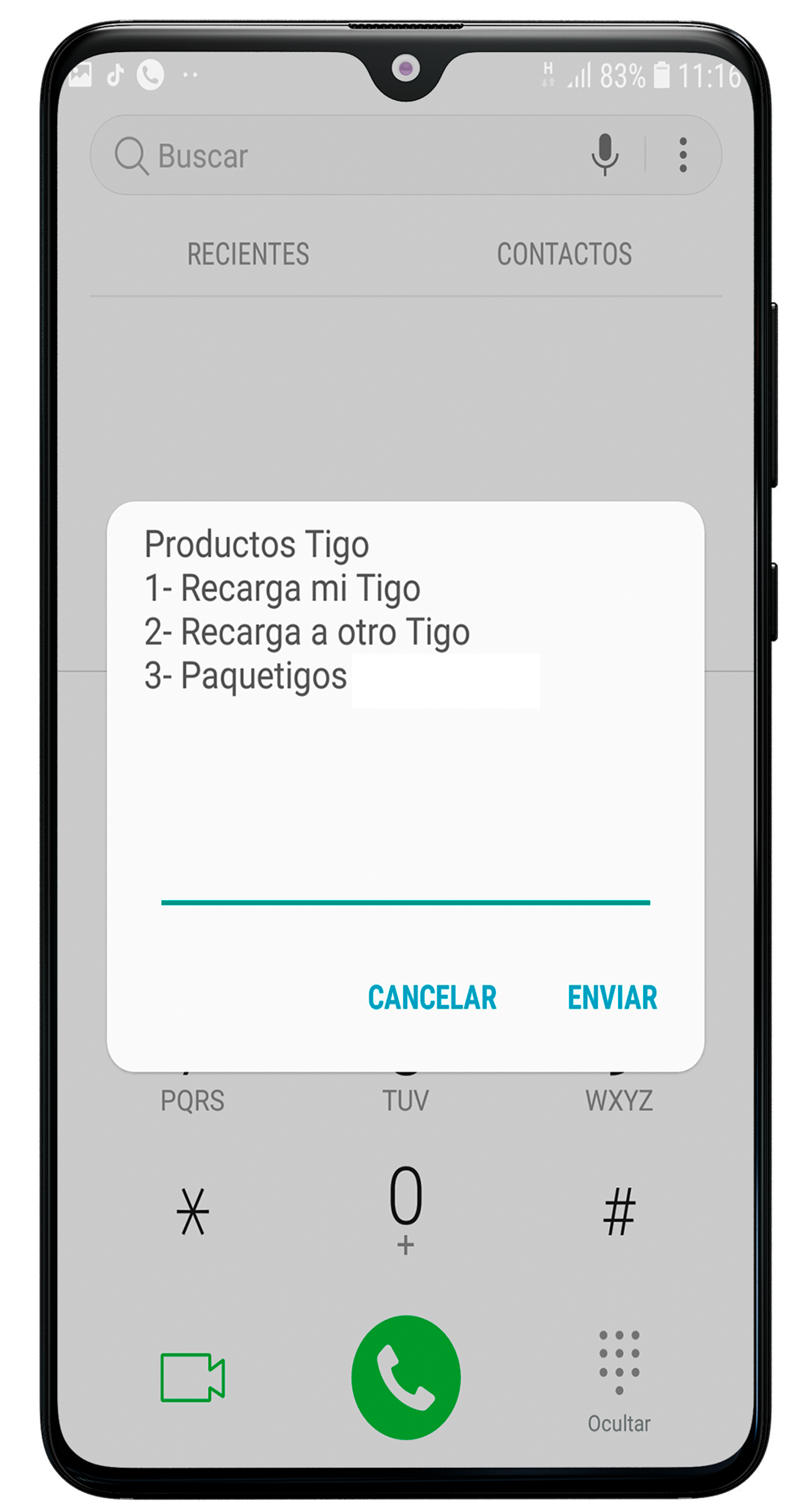 Recargas Tigo por Tigo Money 11
