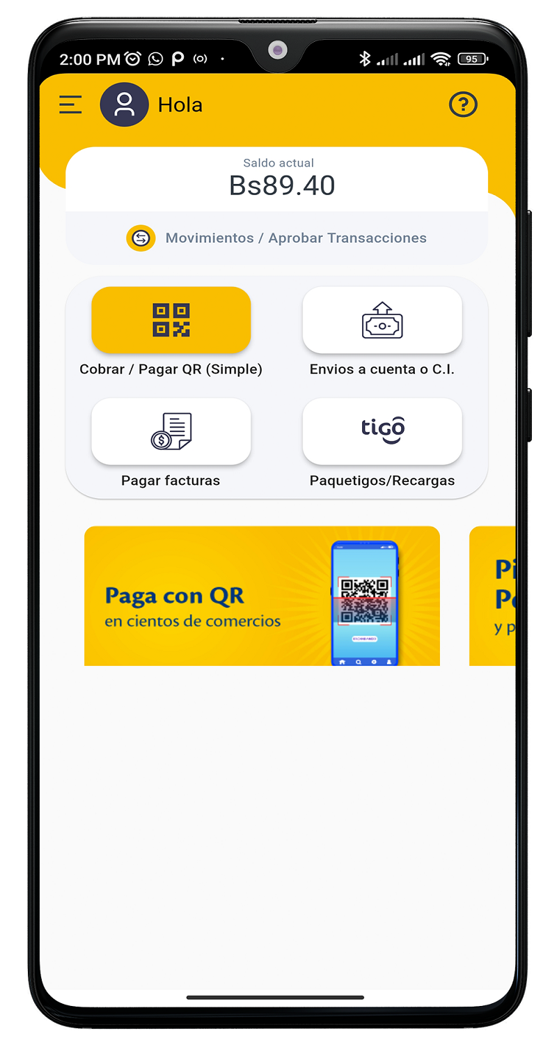 paga y cobra con código Qr 4
