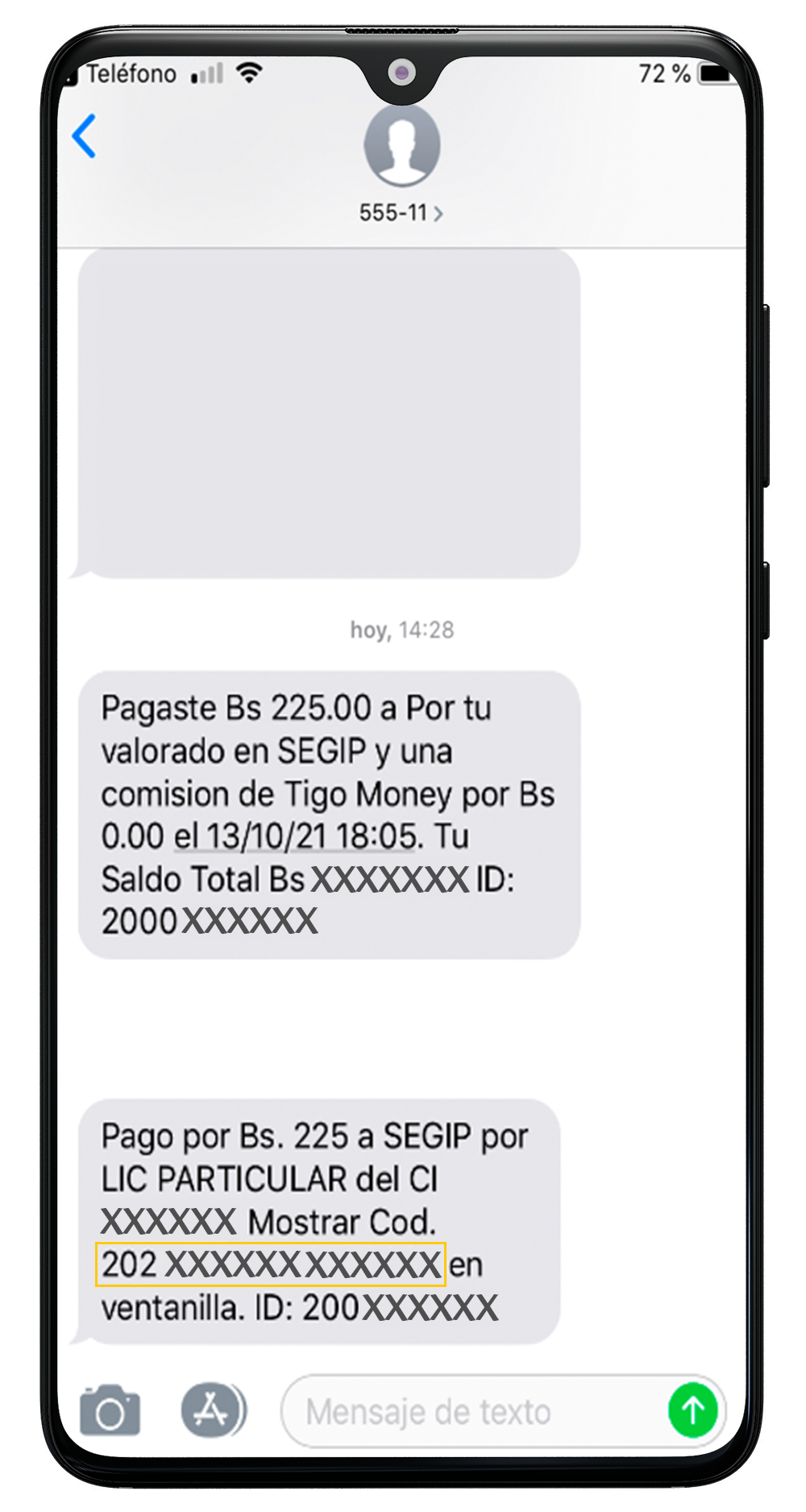 Tramite del Segip 8