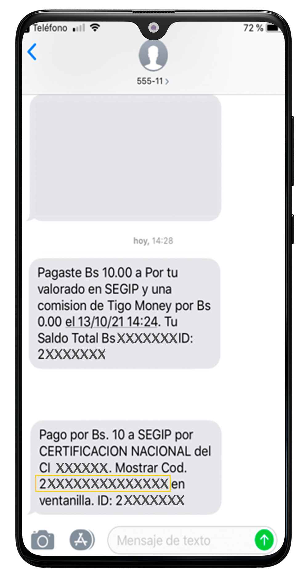 Tramite del Segip 13