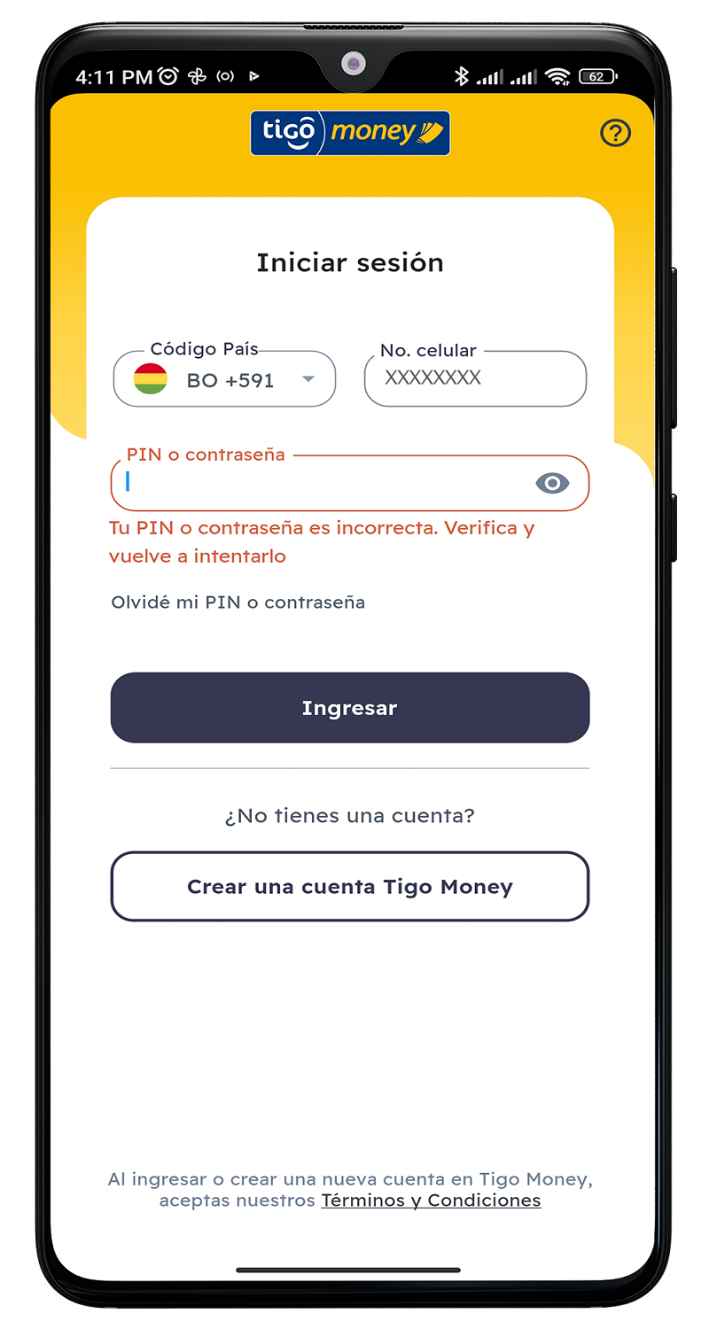 Como puedo recuperar mi PIN o contrasena Tigo Money Bolivia Centro de Ayuda