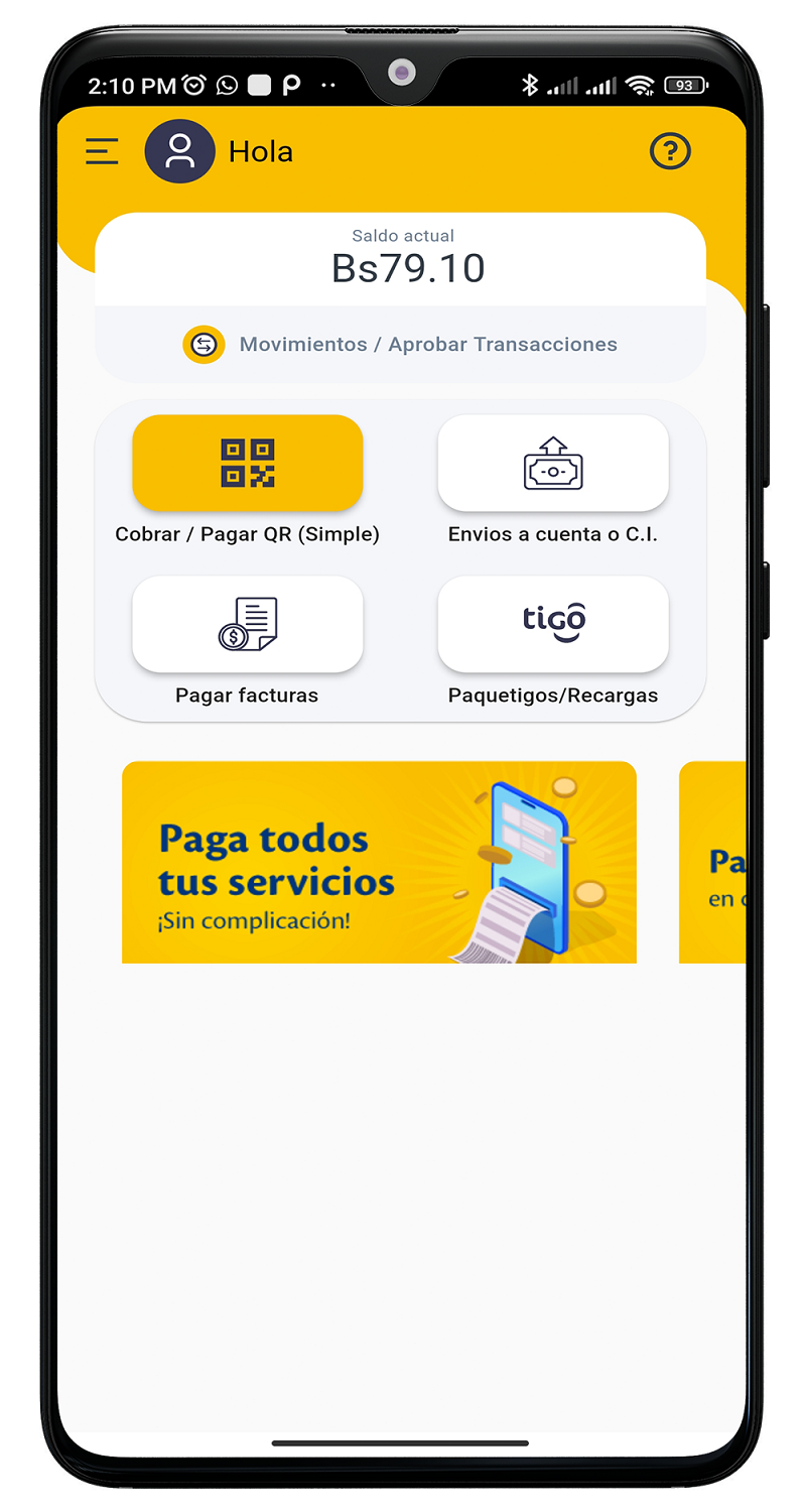 Paga tus servicios con Tigo Money 3