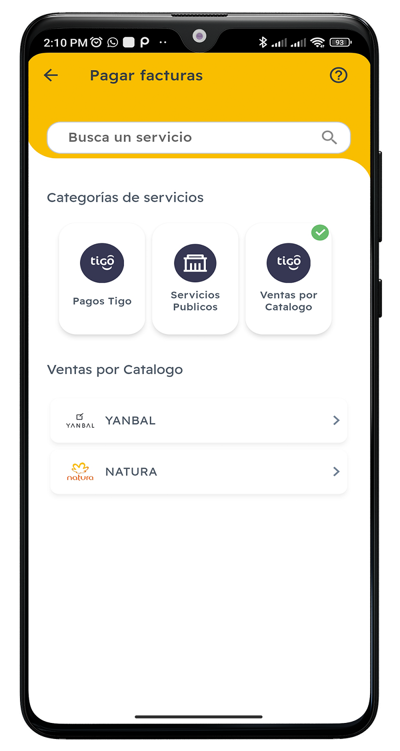 Paga tus servicios con Tigo Money 6